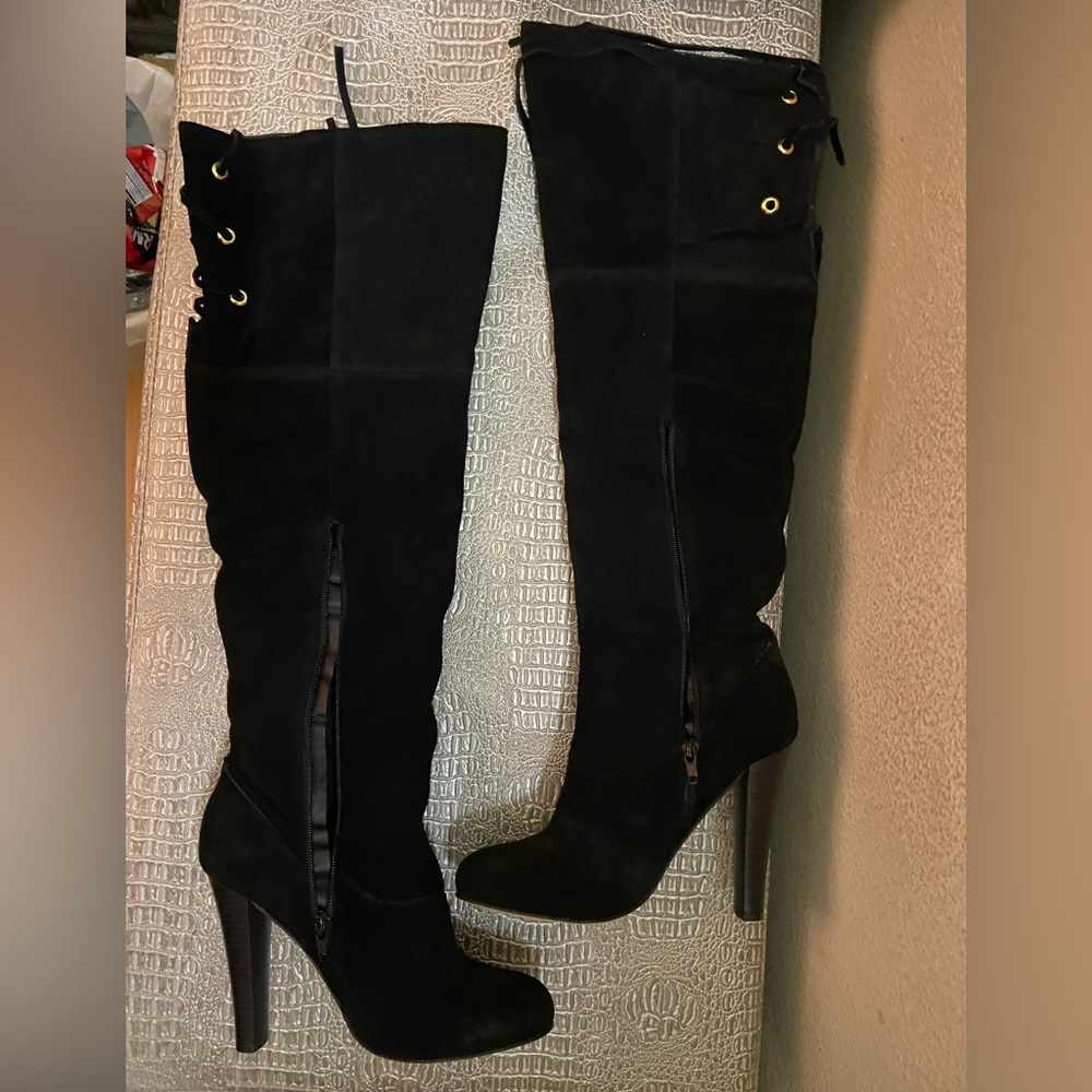 mark by avon knee high heel boots